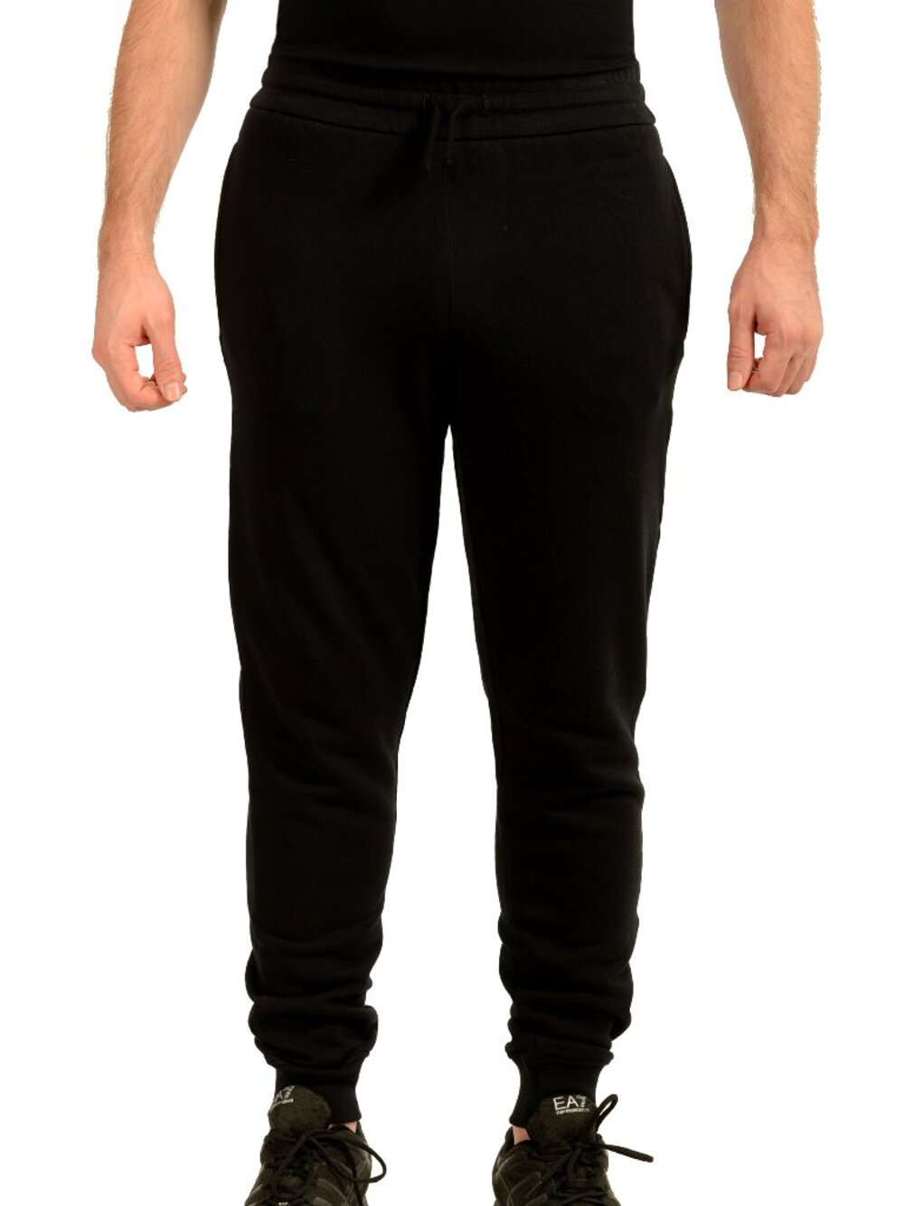 Versace Men's Medusa Logo Print Black Sweatpants Track Pants US M IT 50